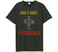 Amplified - "Appetite For Destruction" T-shirt pour homme/femme unie GD1425 (XL) (Charbon de bois)