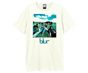Amplified Blur Leisure T-shirt unisexe pour adultes, Vintage Blanc, M