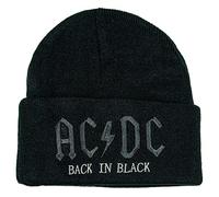 Amplified Bonnet AC/DC unisexe pour adulte Noir/blanc Taille unique