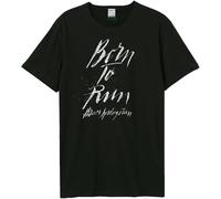 Amplified - "Born To Run" T-shirt pour homme/femme Unie GD1811 (3XL) (Noir)