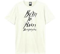 Amplified - "Born To Run" T-shirt pour homme/femme Unie GD1811 (S) (Blanc)