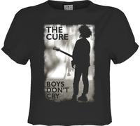 Amplified - "Boys Don't Cry" Débardeur court pour femme GD2741 (XXL) (Charbon de bois)