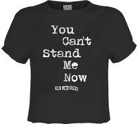 Amplified - "Can't Stand Me Now" Débardeur court pour femme GD2828 (S) (Charbon de bois)
