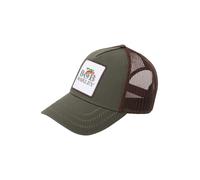 AMPLIFIED Casquette 'Bob Marley' chocolat / vert / jade / blanc, Taille 55-60