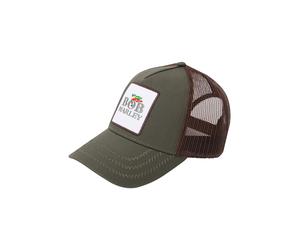 AMPLIFIED Casquette 'Bob Marley' chocolat / vert / jade / blanc, Taille 55-60