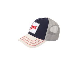 AMPLIFIED Casquette 'David Bowie' bleu marine / rouge / blanc / blanc cassé, Taille 55-60