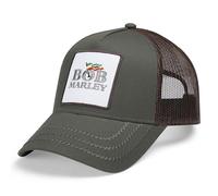 AMPLIFIED Casquette 'Bob Marley' chocolat / vert / jade / blanc, Taille 55-60