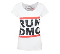 Amplified Clothing Blanc Run DMC T-shirt à manches courtes Femme