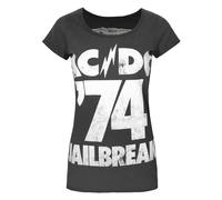 Amplified Clothing Gris Ac/Dc Jailbreak '74 T-shirt à manches courtes Femme