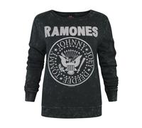 Amplified Clothing Gris Ramones Seal Logo Sweat-shirt Femme