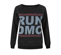 Amplified Clothing Gris Run Dmc Logo Sweat-shirt Femme
