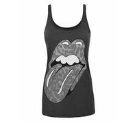 Amplified Clothing Rolling Stones Leopard Tongue Logo Femme X-Petit Gilet