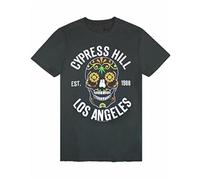 Amplified Cypress Hill Floral Skull Mens T-T-Shirts à Manches Courtes Black(XX-Large)