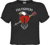 Amplified - "Eagle Tattoo" Débardeur court pour femme GD2679 (XL) (Charbon de bois)