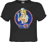 Amplified - "Enema Of The State" Débardeur court pour femme GD2738 (3XL) (Charbon de bois)