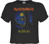 Amplified - "Fear Of The Dark" Débardeur court pour femme GD2978 (L) (Charbon de bois)