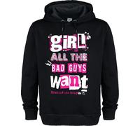 Amplified - "Girl All The Bad Guys Want" Sweat à capuche Homme/Femme Unie GD2276 (3XL) (Noir)