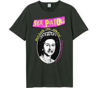 Amplified - "God Save The Queen" T-shirt Logo pour homme/femme Unie GD1053 (3XL) (Charbon de bois)