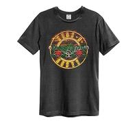 Amplified Guns N' Roses Collection - Logo Néon Homme T-Shirt Manches Courtes Anthracite XL