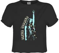 Amplified - "Hand Up" Débardeur court pour femme GD3093 (XL) (Charbon de bois)