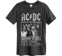 Amplified - "Highway To Hell Poster" T-shirt pour homme/femme Unie GD1453 (3XL) (Charbon de bois)