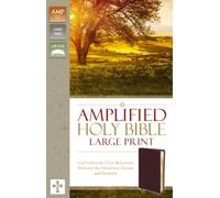 Amplified Holy Bible, Large Print, Bonded Leather, Burgundy