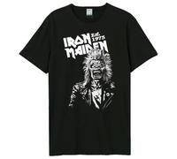 Amplified Iron Maiden - T-shirt à manches courtes au look rétro pour anniversaire des 50 ans, Eddie One Colour 1975, XXL