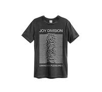 Amplified Joy Division-Unknown Pleasures T-Shirt, Gris (Anthracite), L Homme