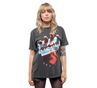 Amplified Judas Priest 'British Steel' (Charcoal) T-Shirt Clothing XXL Black