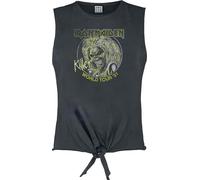 Amplified - "Killer World Tour '81" Débardeur court pour femme GD2943 (M) (Charbon de bois)