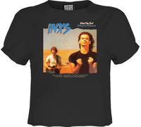 Amplified - "Kiss The Dirt" Débardeur court pour femme GD2639 (S) (Charbon de bois)
