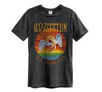 Amplified LED Zeppelin Us Tour 75 T-Shirt Unisexe Charbon - Charbon, XXLarge