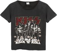 Amplified - "Let Me Go Rock N Roll" T-shirt pour femme NS5843 (M) (Anthracite)