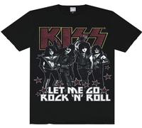 Amplified - "Let Me Go Rock N Roll" T-shirt pour homme NS5837 (XL) (Noir)