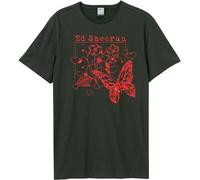 Amplified - "Line Art Butterfly" T-shirt pour homme/femme Unie GD1396 (XL) (Charbon de bois)