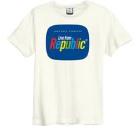 Amplified - "Live From Republic" T-shirt pour homme/femme unie GD453 (XXL) (Vieux blanc/bleu)