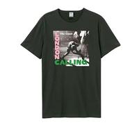 Amplified London Calling T-shirt The Clash adulte unisexe, Charbon, Large
