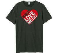 Amplified - "Love Me Do" T-shirt pour homme/femme Unie GD2125 (XL) (Charbon de bois)