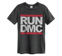 Amplified Maglietta unisex da adulto con logo Run DMC S Carbone