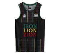 Amplified Maillot basketball en maille – Unisexe sans manches, respirant, imprimé – L
