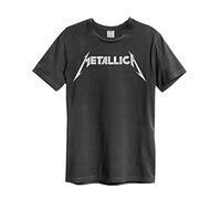 Amplified Metallica Logo Unisexe Charbon T-Shirt - Charbon, L