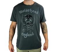 Amplified Motorhead-England T-Shirt, Gris (Anthracite), S Homme