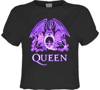 Amplified - "Neon Sign" Débardeur court pour femme GD461 (L) (Charbon/Violet)