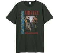 Amplified - "Nevermind Water Band" T-shirt pour homme/femme Unie GD1765 (XS) (Charbon de bois)