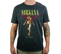 Amplified Nirvana-in Utero Colour T-Shirt, Gris (Anthracite), L Homme