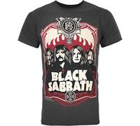 Amplified officiel homme Black Sabbath Poster T-shirt NS4659 (S) (Anthracite)