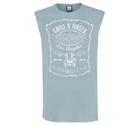 Amplified Paradise City Guns N Roses Débardeur pour homme, Bleu étrange, Taille L