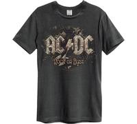 Amplified - "Rock Or Bust Tour Europe Dates" T-shirt pour homme/femme unie GD1486 (XXL) (Charbon de bois)