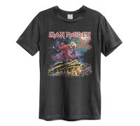 Amplified Run To The Hills Iron Maiden T-shirt unisexe pour adulte, anthracite, Taille L