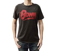 Amplified Shirt David Bowie Logo Manches Courtes Homme Gris Charbon L
